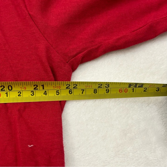 NCAA USC Trojans Graphic Spell Out Maroon Red Longsleeve Footbal Shirt Mens - Picture 7 of 11